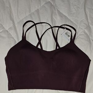 Lululemon, Like A Cloud Longline Bra Sz 8 B/C!Nwts! Goodnight Plum! Sold Out!